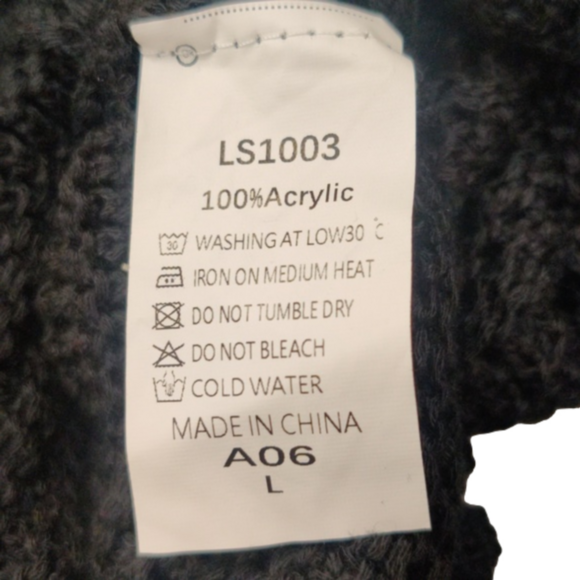 NWOT Black Swim Cover Up Women's Fall Swimsuit Beach Crochet Party Dress - Picture 14 of 15